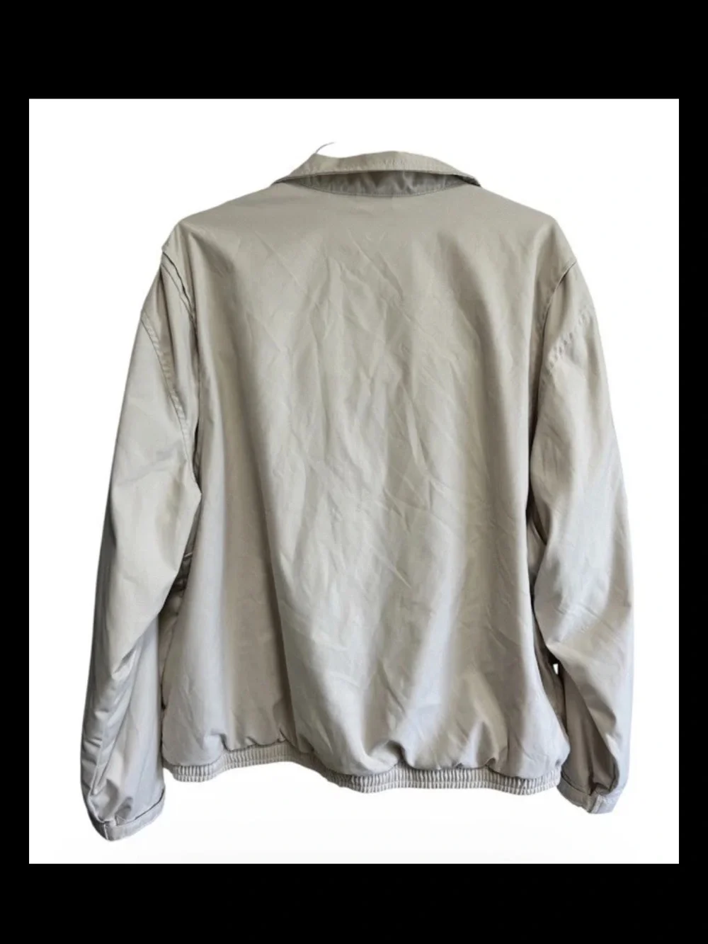 Polo Ralph Lauren Jacket Mens Size XXL Beige Windbreaker 1/2 Zip Mesh Liner